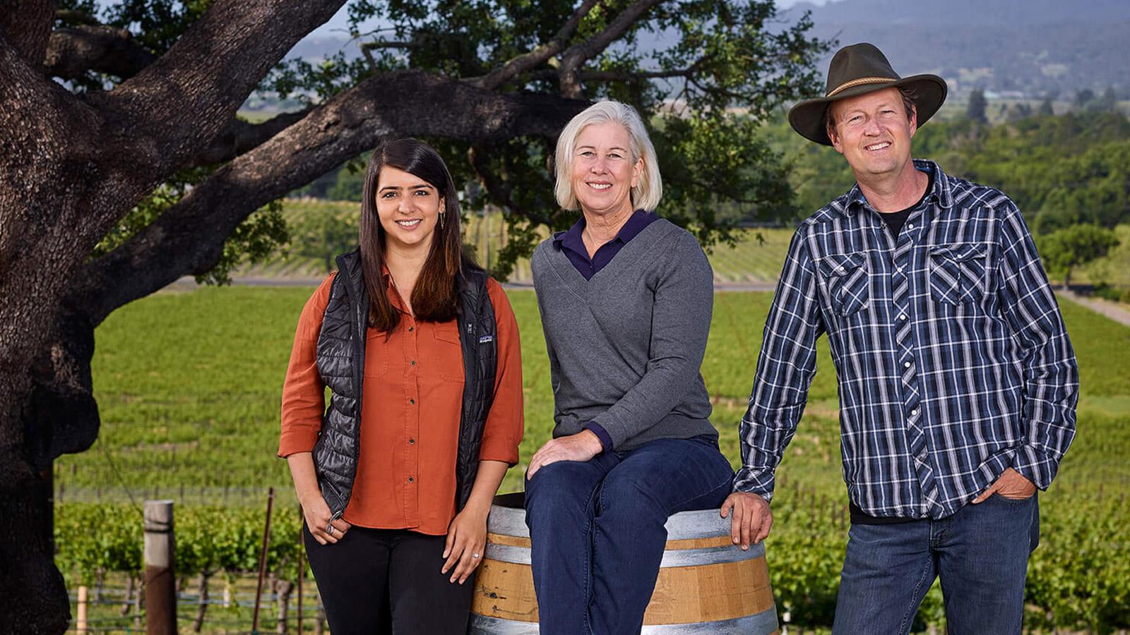 Winemaking & Viticultural Team: Priyanka French, Celia Welch, Steve Matthiasson